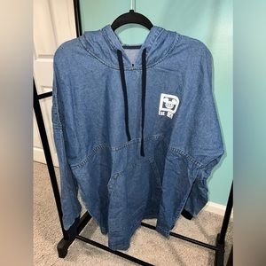 Disney World WDW Spirit Jersey Hoodie in Denim